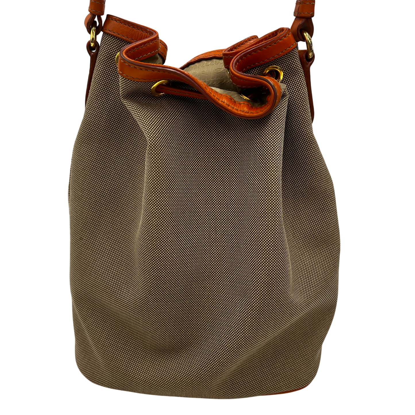 PRADA 2WAY Bag 1BH038 Rank(AB) Brown/Orange With Guarantee Card 204