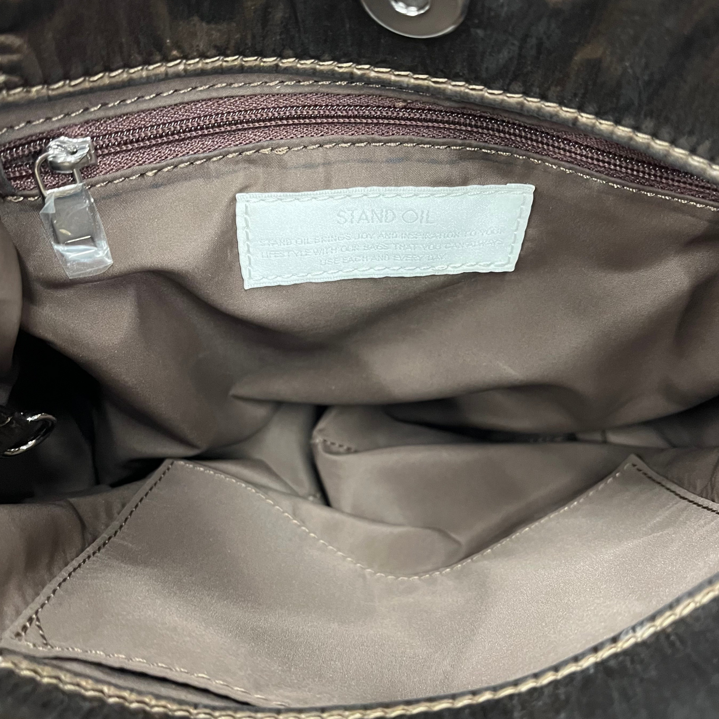 STAND OIL Shoulder Bag 24N-097A-MA Rank(A) Brown Lady's BUBBLE BAG MINI MARRON