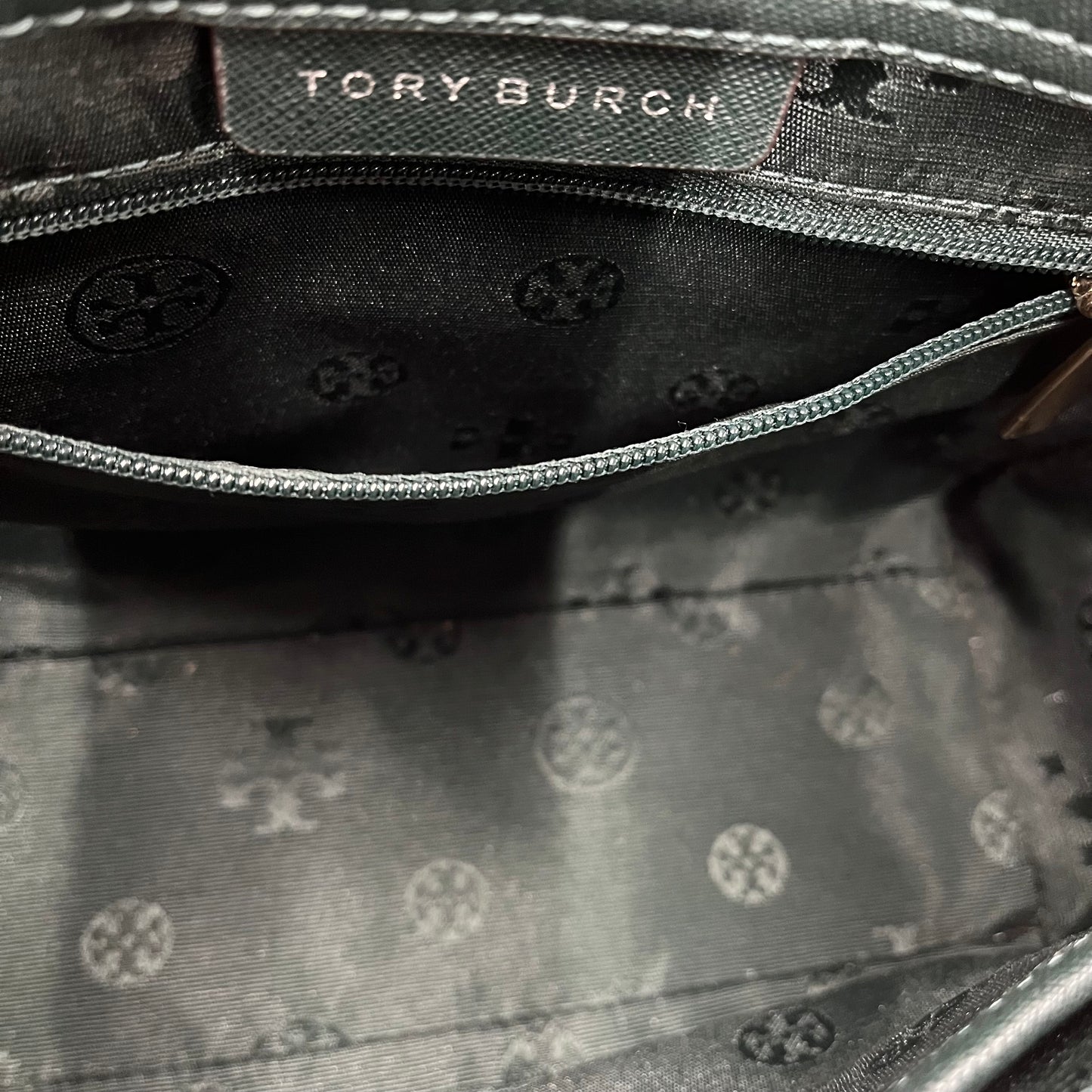 TORY BURCH 2WAY Shoulder Bag Rank(A) Green Tag Damage 10005657