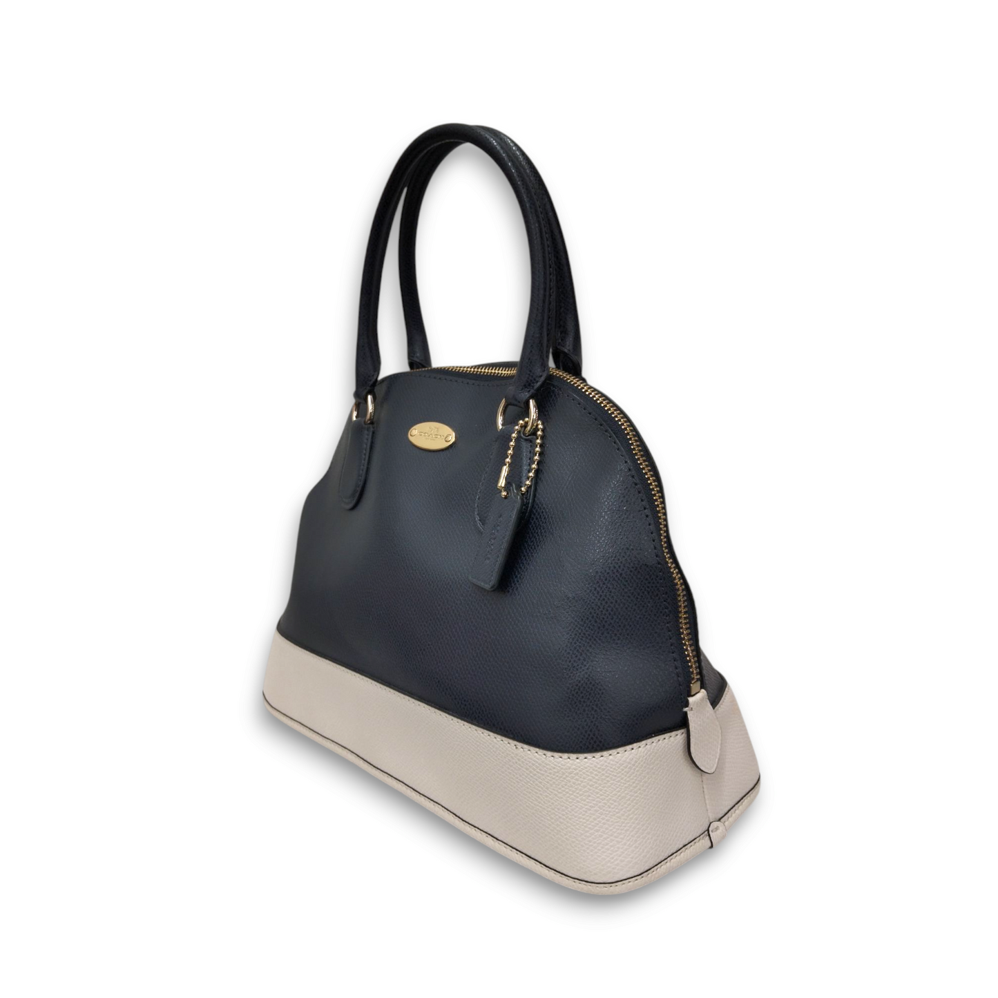 COACH 2WAY Bag F34491 Navy/Beige Rank AB