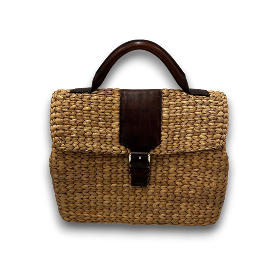 VT THAI Handbag Rank(B) Brown VIPHA WICKER