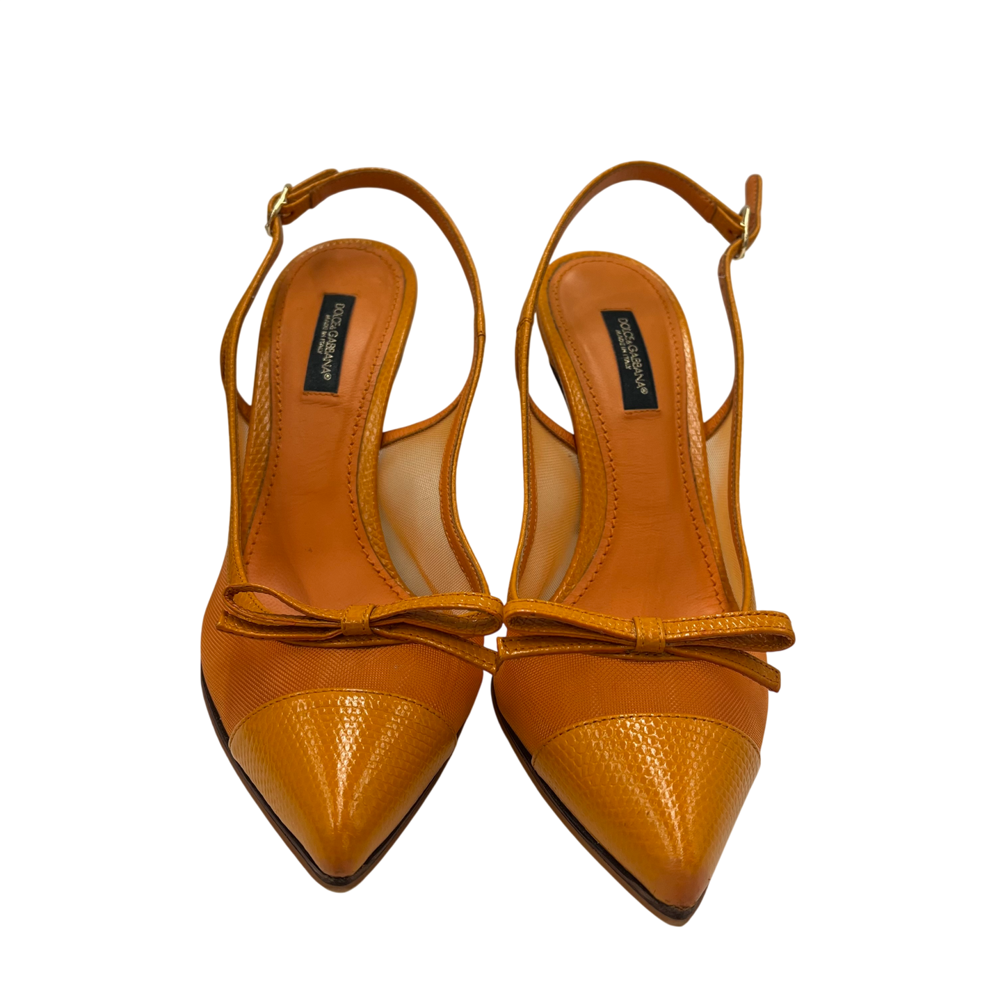 DOLCE & GABBANA Pumps SIZE 36 1/2 Lady's Orange Rank(B)