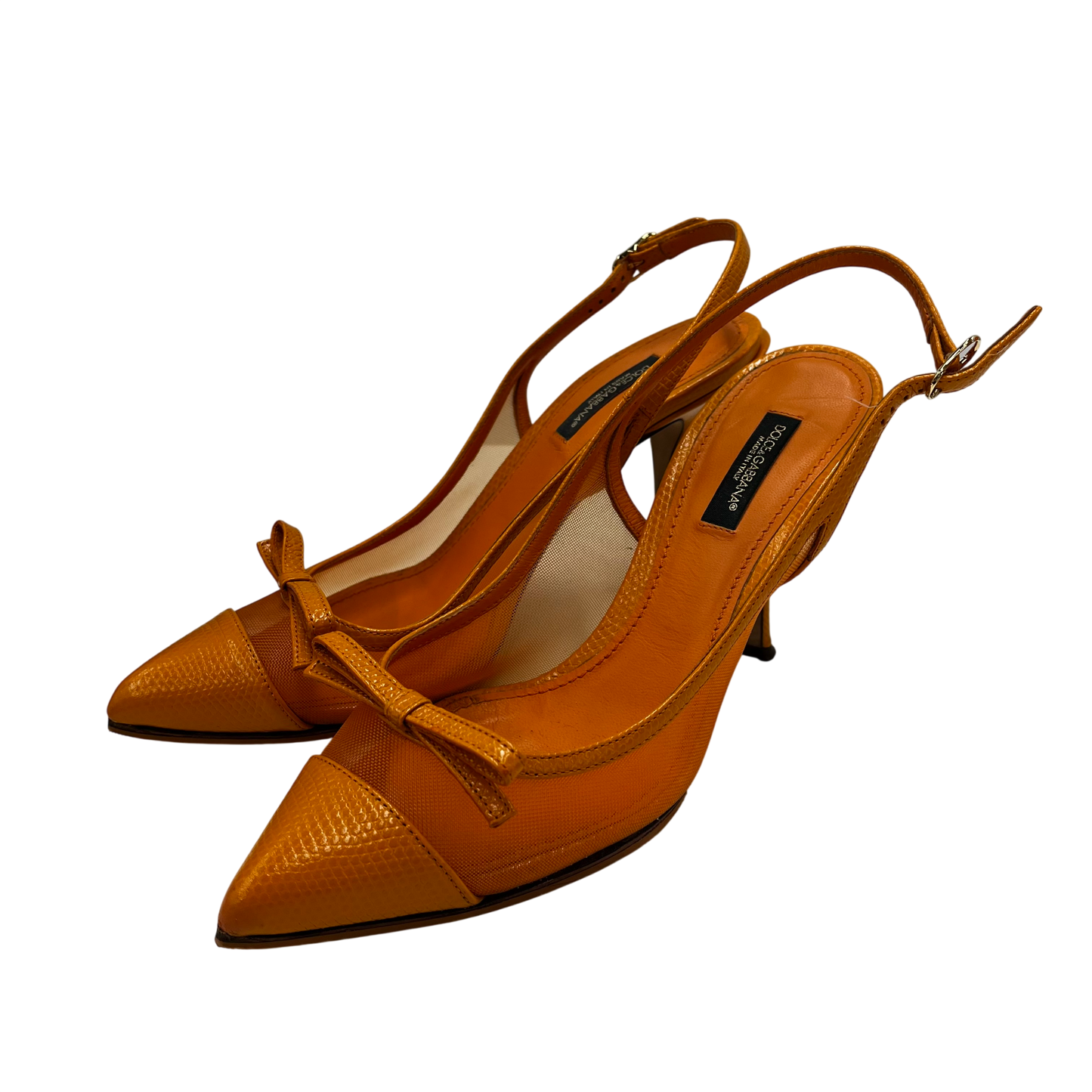 DOLCE & GABBANA Pumps SIZE 36 1/2 Lady's Orange Rank(B)