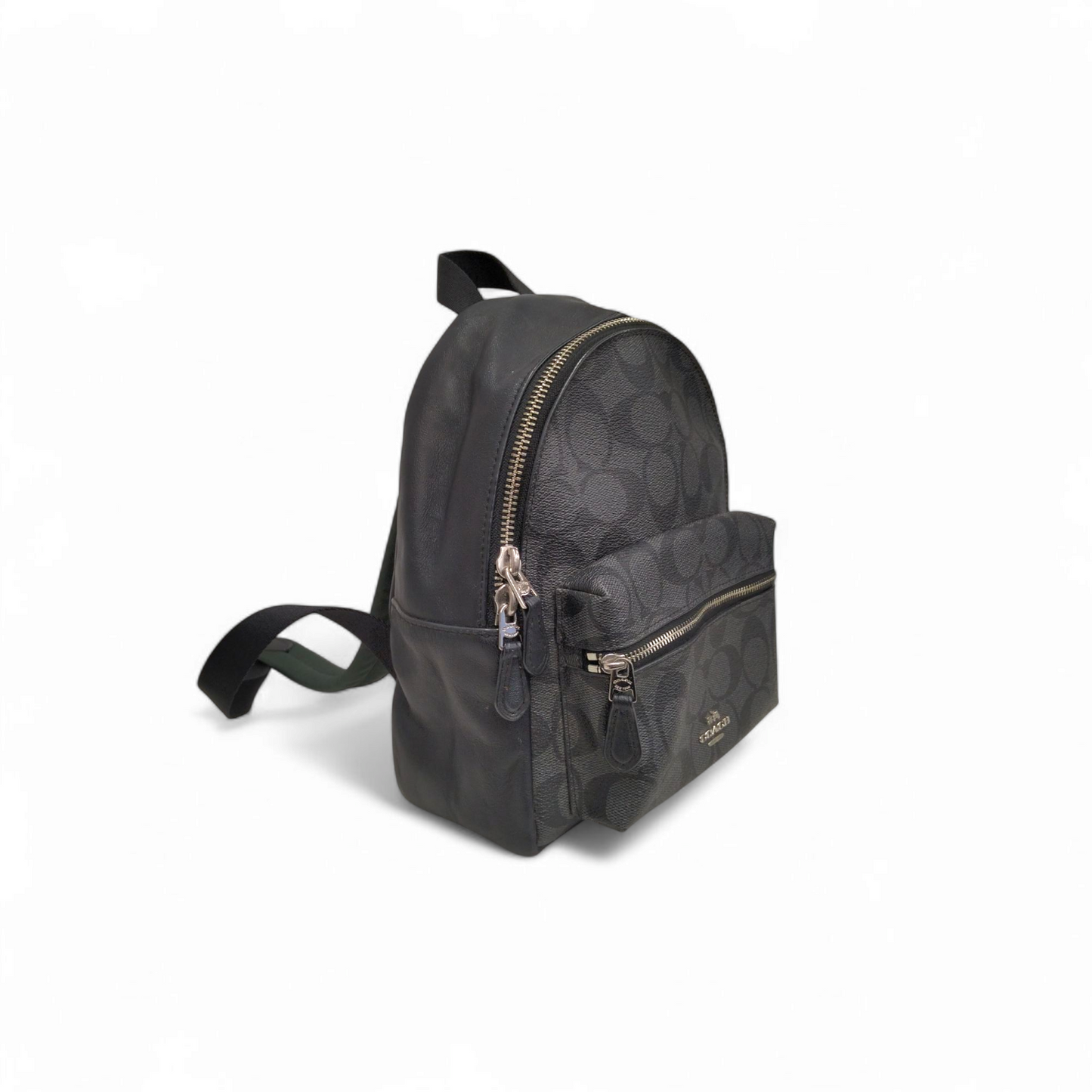 COACH Mini Backpack  F58315 Black *Stain* Rank B