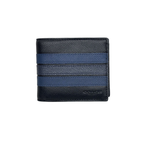 COACH Wallet 24649 Black / Navy