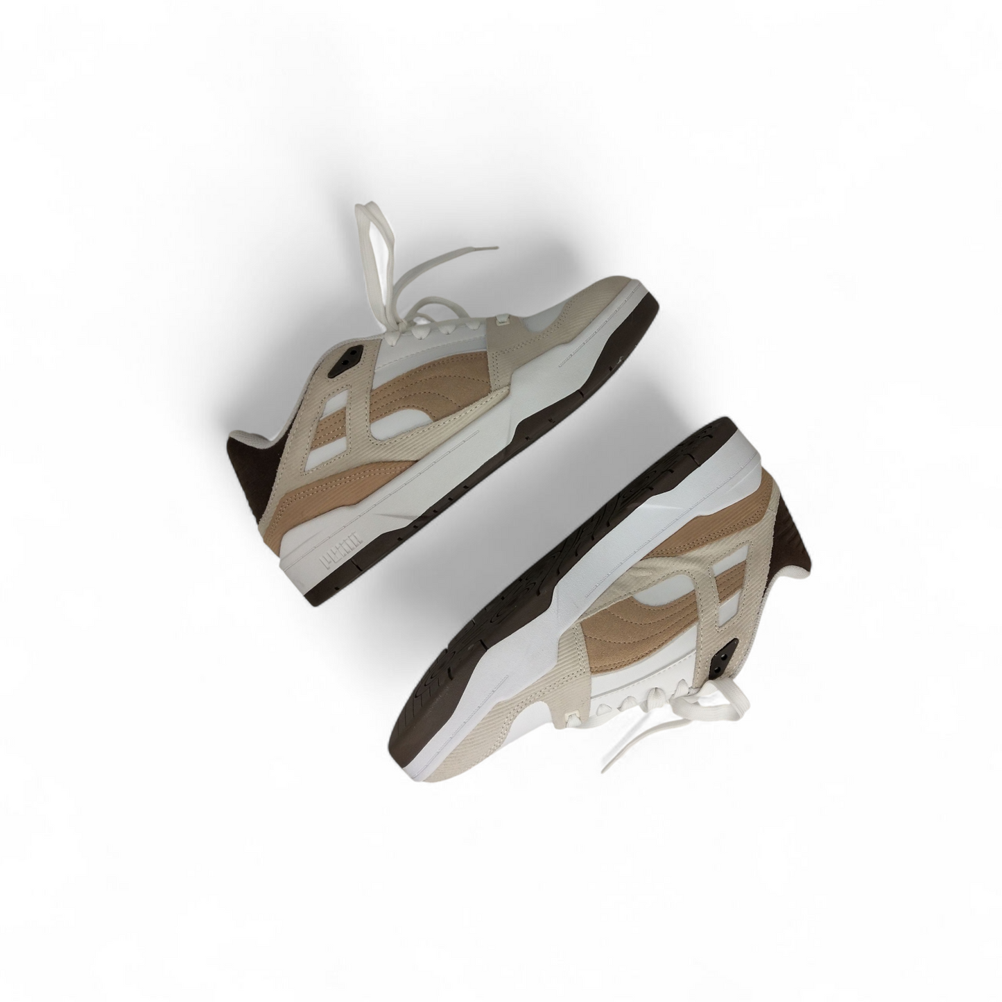 PUMA Sneaker 43 392109-01 Mens White and Brown Rank B