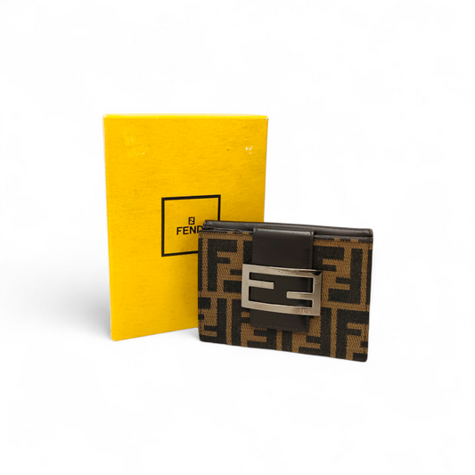 FENDI Wallet 8M0035/016 Brown Rank B