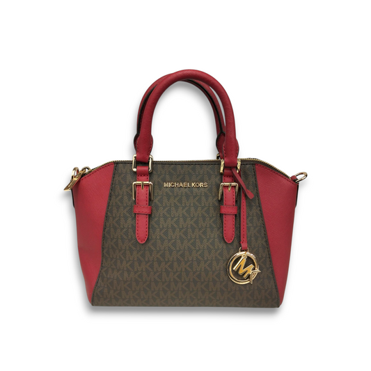MICHAEL KORS 2WAY BAG 35H8GV6M8B Brown And Red Rank B