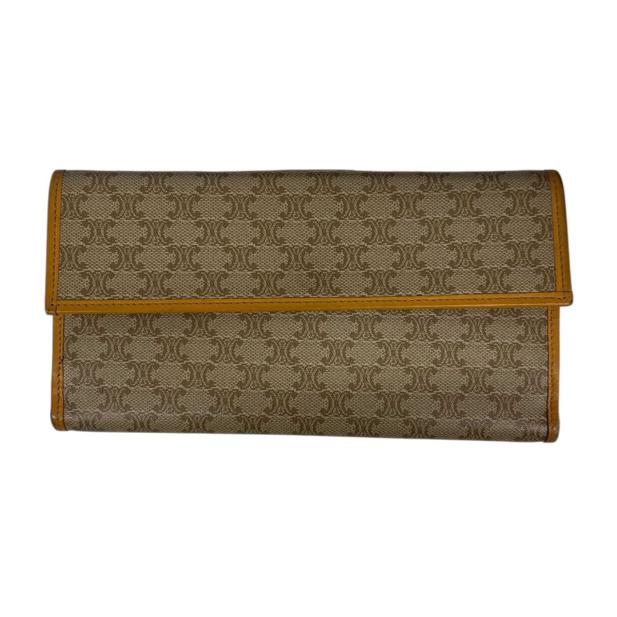 CELINE Long Wallet Brown Vintage