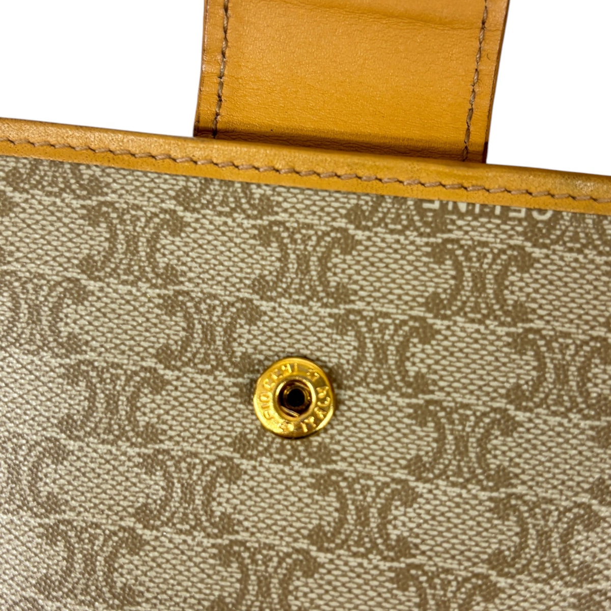 CELINE Long Wallet Brown Vintage