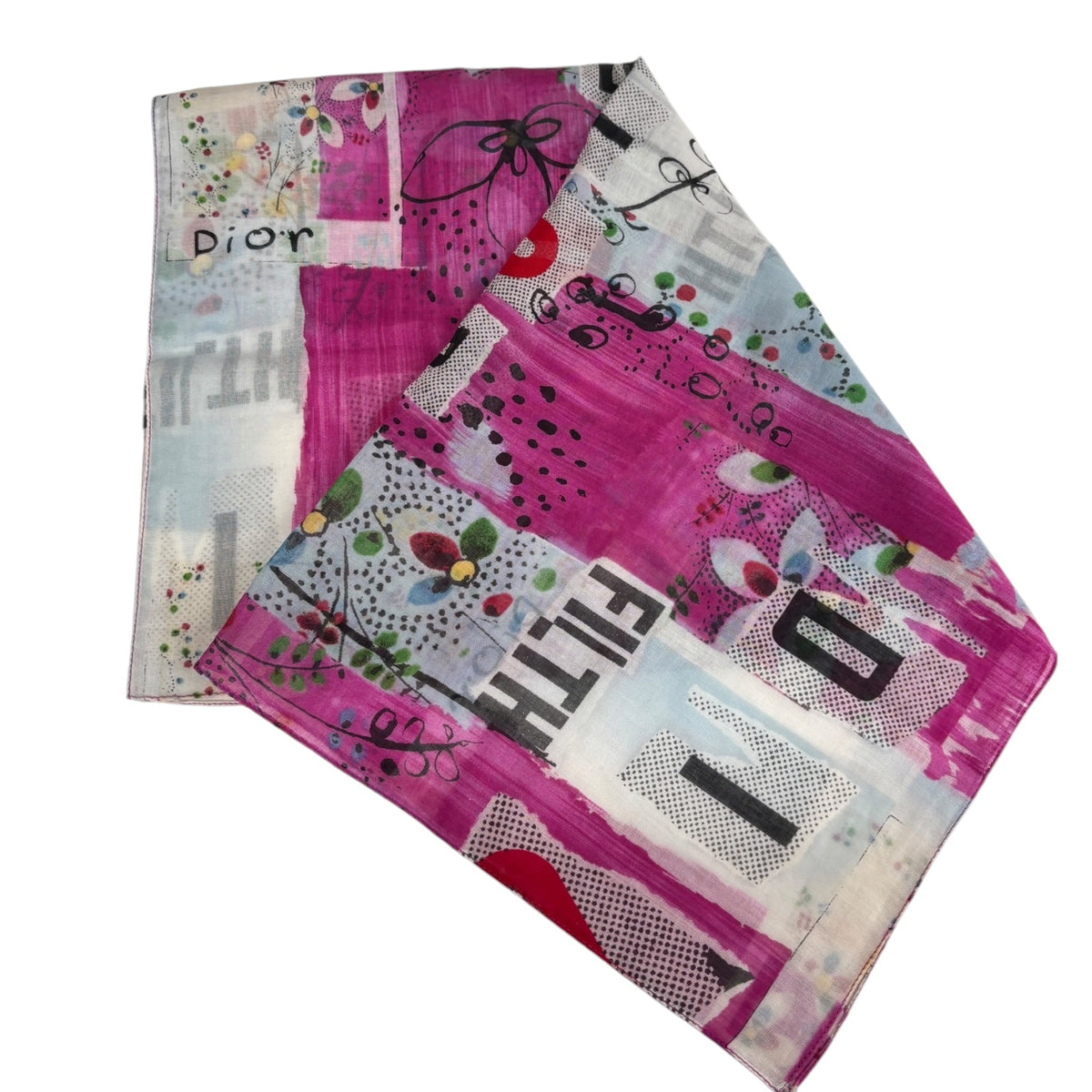 CHRISTIAN DIOR Scarf 55X55* Pink
