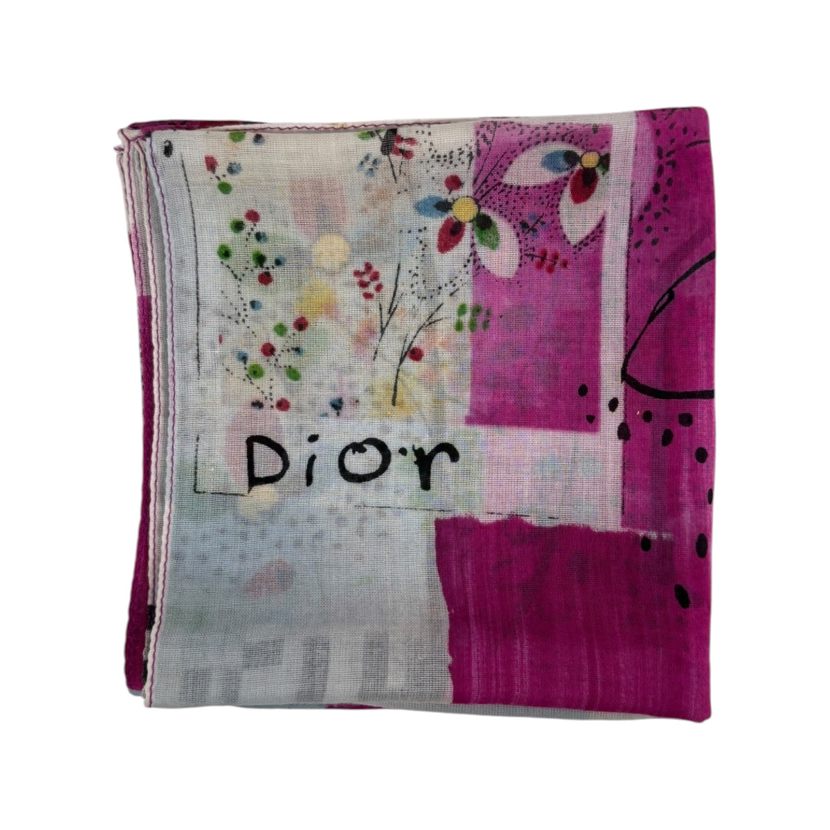 CHRISTIAN DIOR Scarf 55X55* Pink