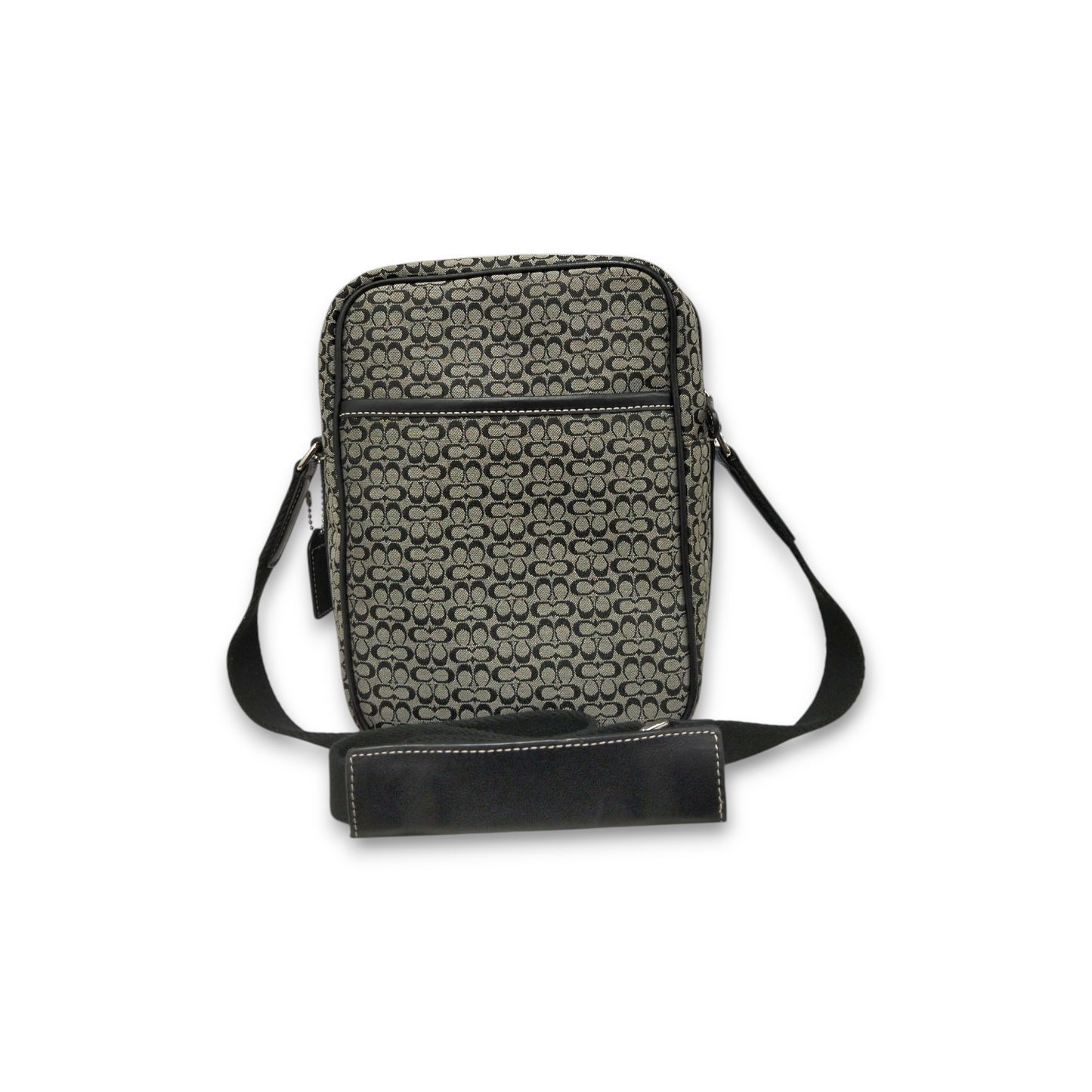 COACH Shoulder Bag E045-4274 Black *Stain* Rank B