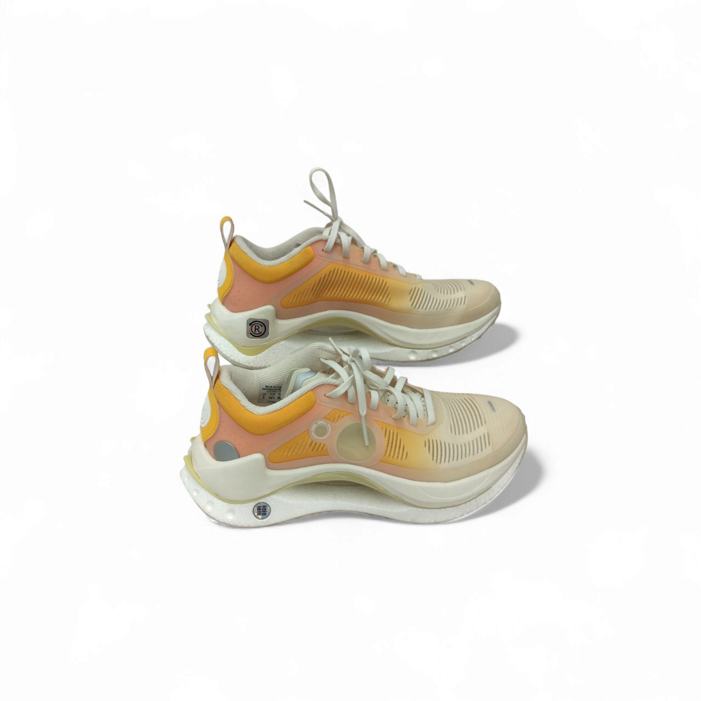 Li-Ning CRC Sneaker Size9 Mens Ivory/Orange Shadow ZGS083-1 Rank B