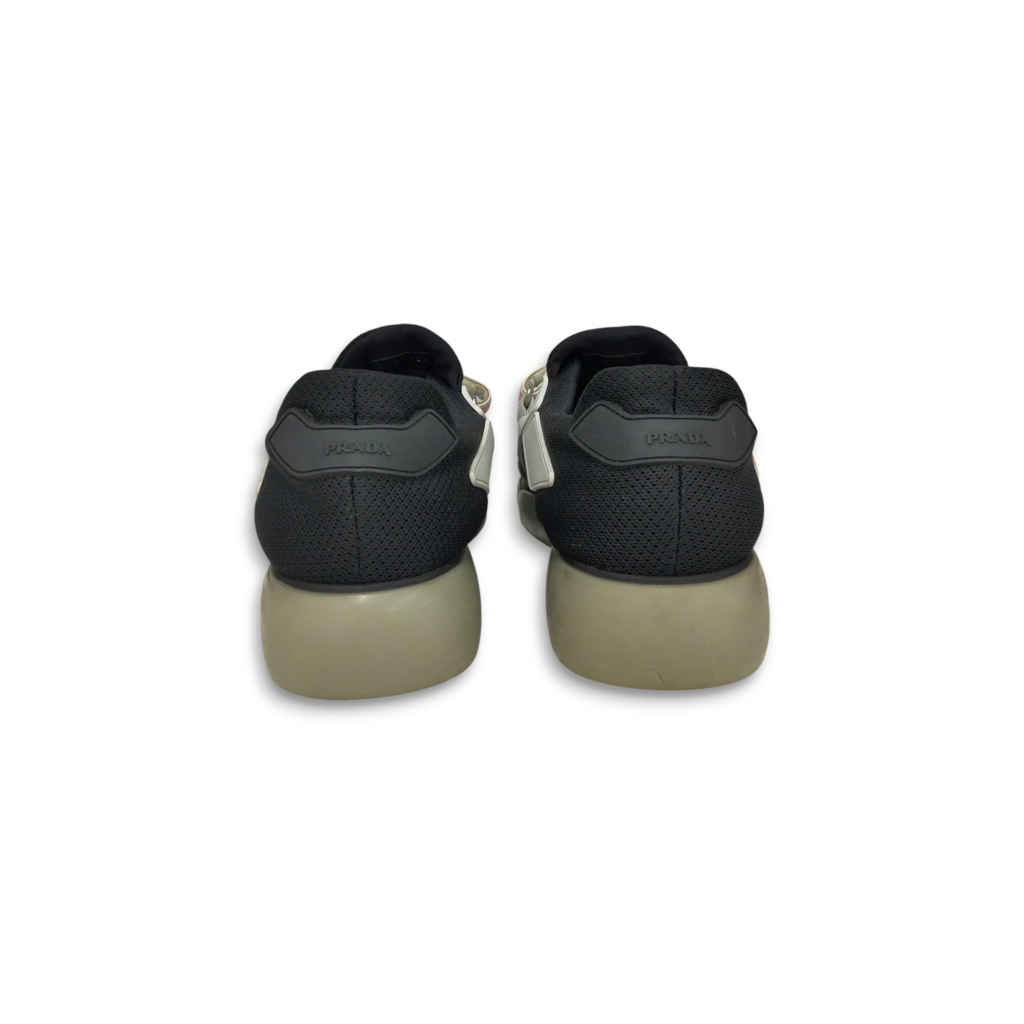 PRADA Sneaker 38 1/2 293 Lady's Black And Pink Rank B