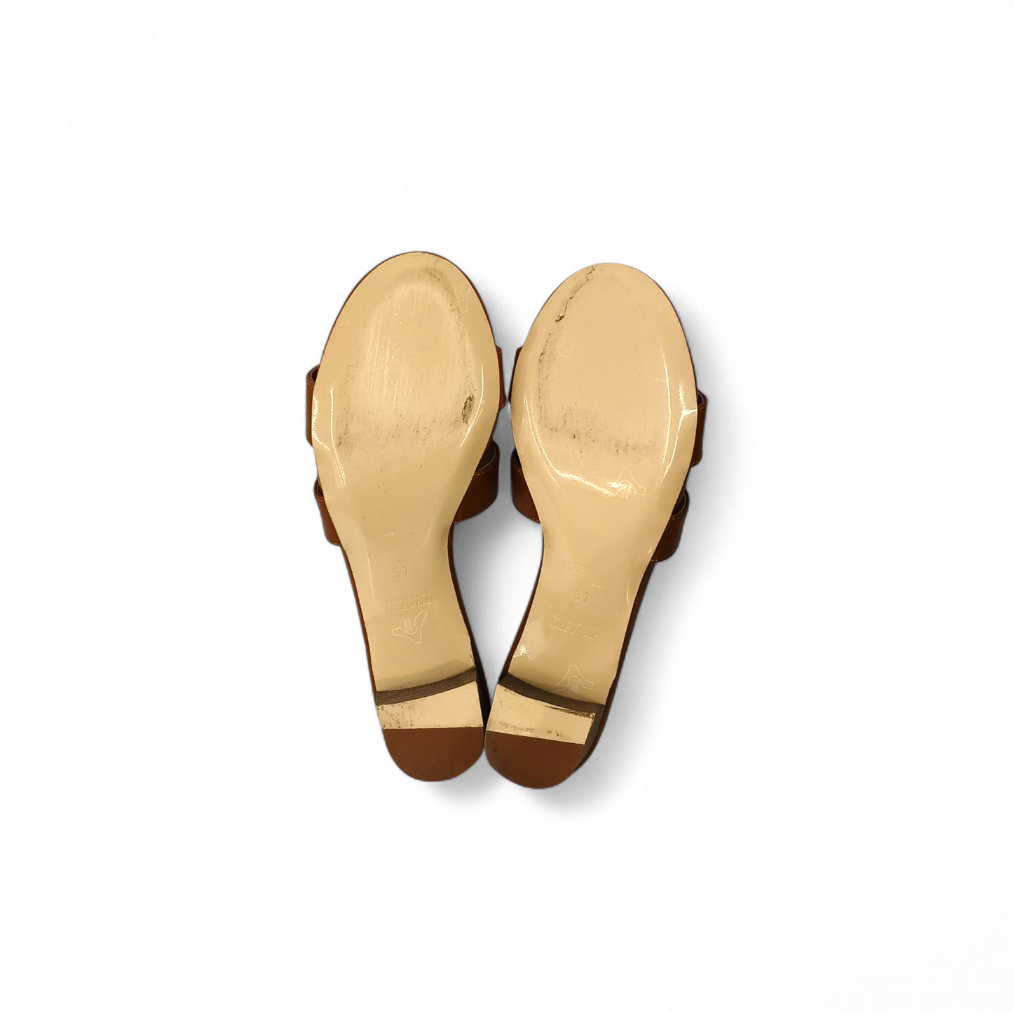 HERMES Oasis Sandal Size 37 Lady's Brown HG 0210562 21 01