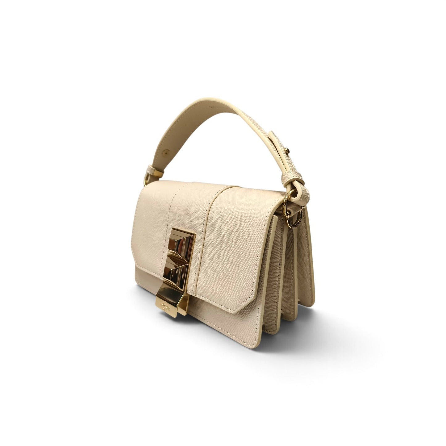 A TREASURE BOX 2WAY Bag Ivory *Stain* Rank B