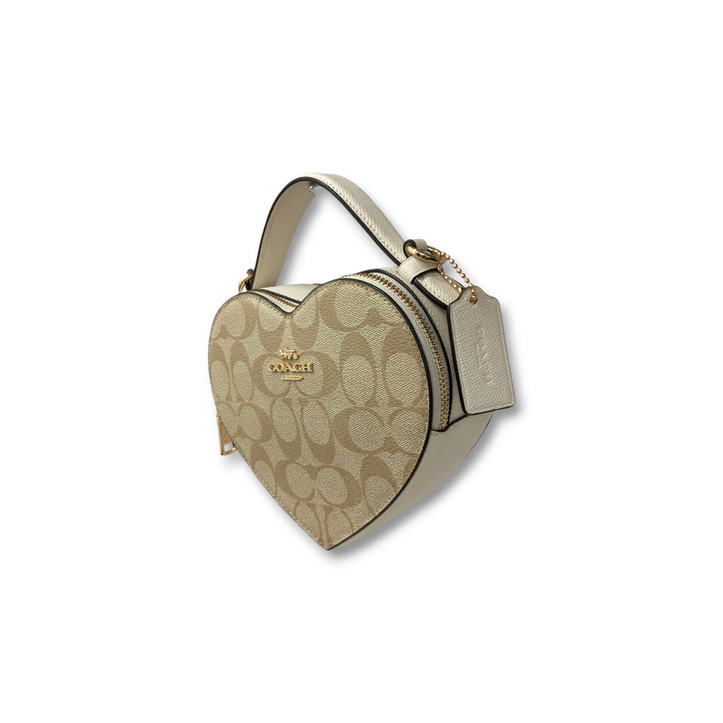 COACH 2WAY Bag CJ450 Beige Rank A