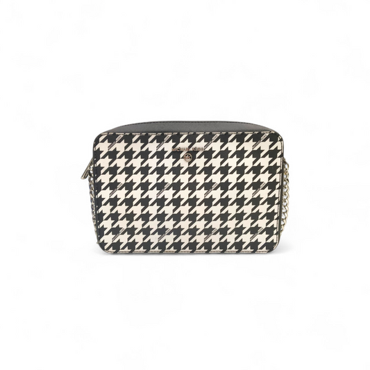 MICHAEL KORS Shoulder Bag 38F1CT9C31 Black And White Rank B