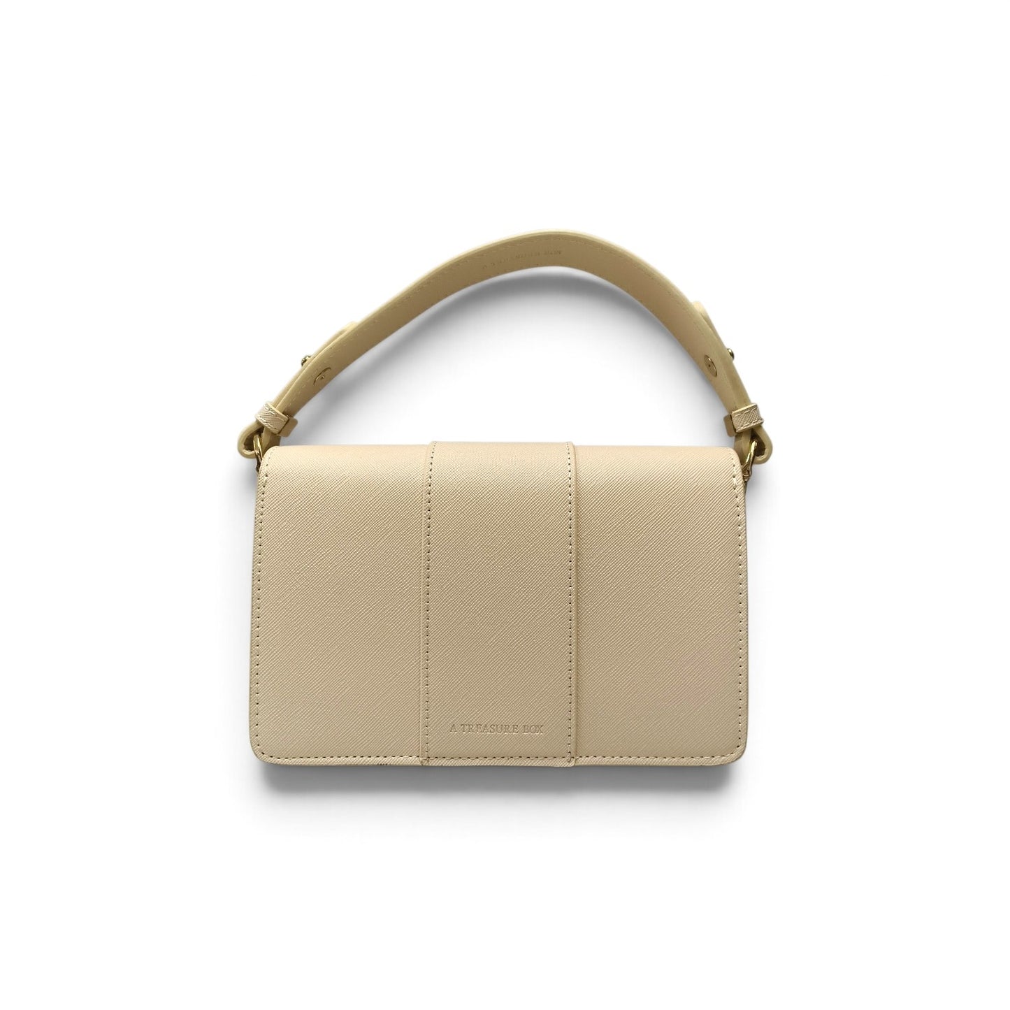 A TREASURE BOX 2WAY Bag Ivory *Stain* Rank B