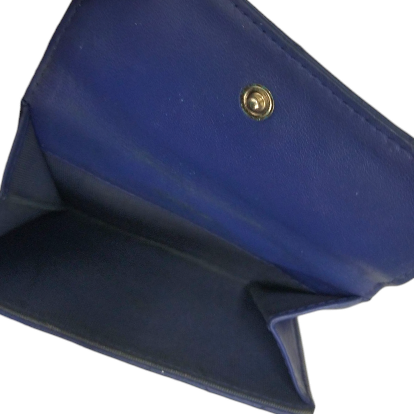 CHANEL WAllet Matrasse Blue Scratch/Stain 17524645 RAnk(C)