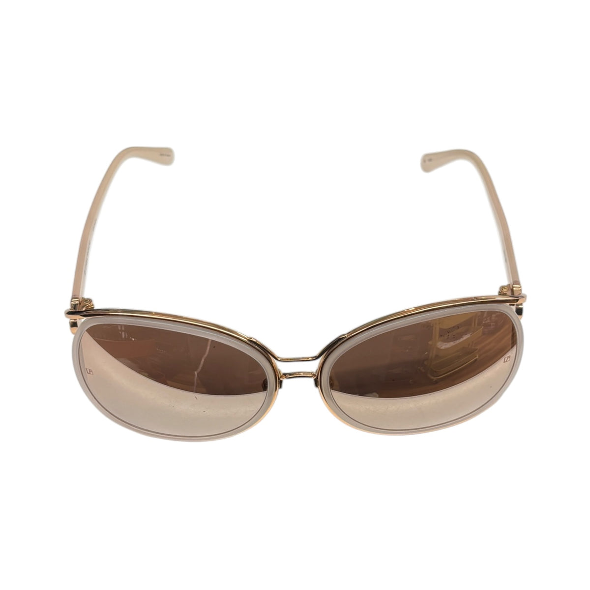 LINDA FARROW SUNGLASSES BEIGE