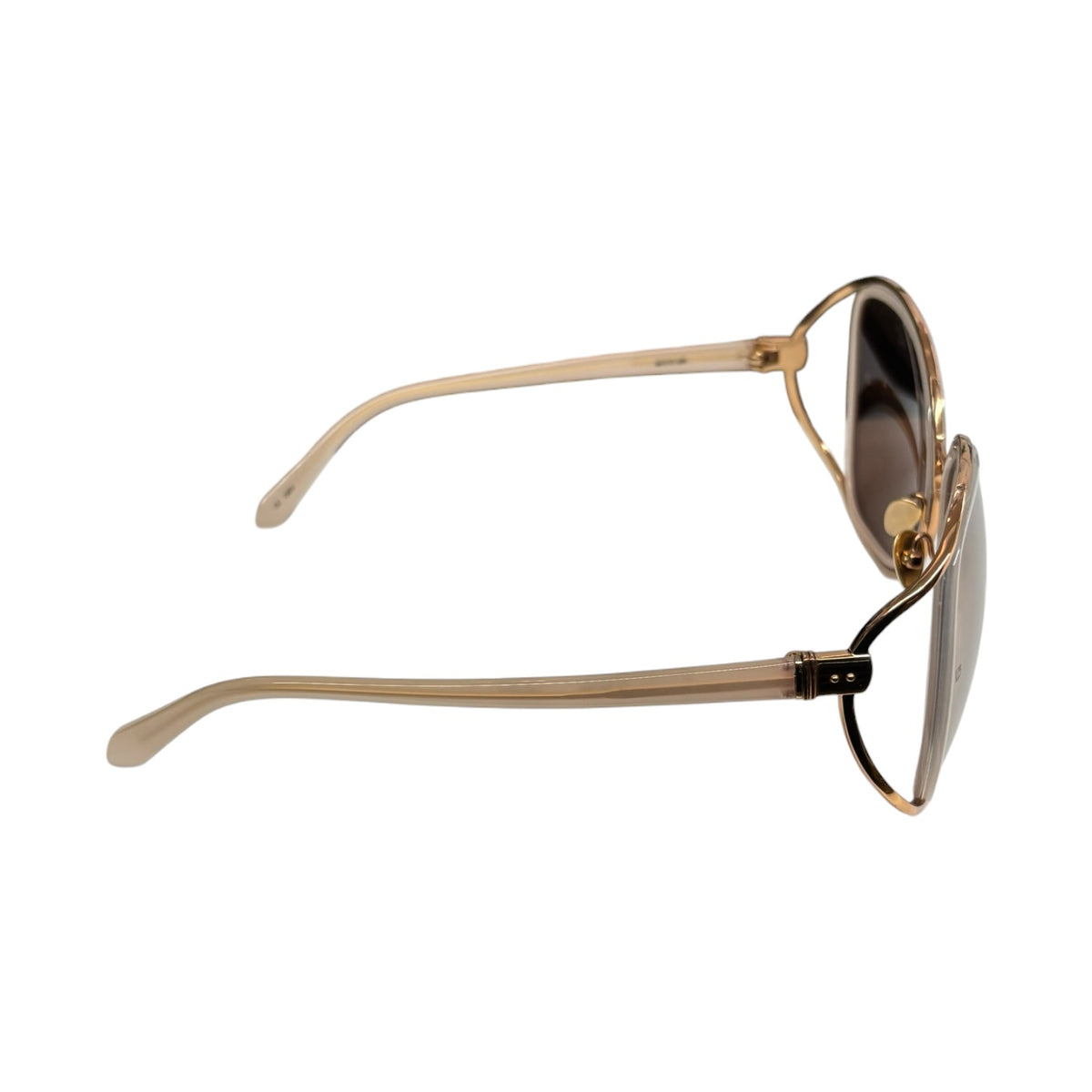 LINDA FARROW SUNGLASSES BEIGE