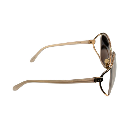 LINDA FARROW SUNGLASSES BEIGE
