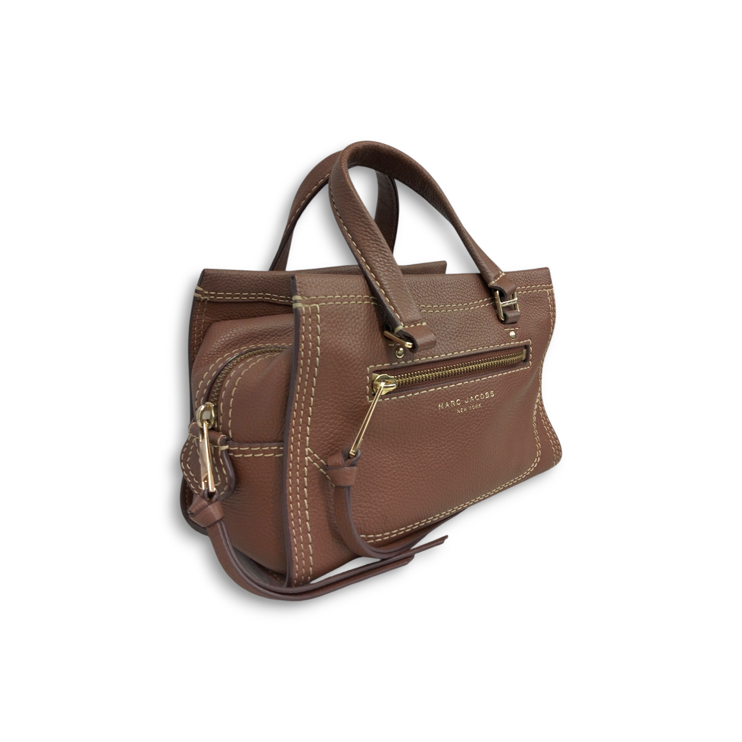 MARC JACOBS 2WAY Bag M0015022 Brown *Stain* Rank B