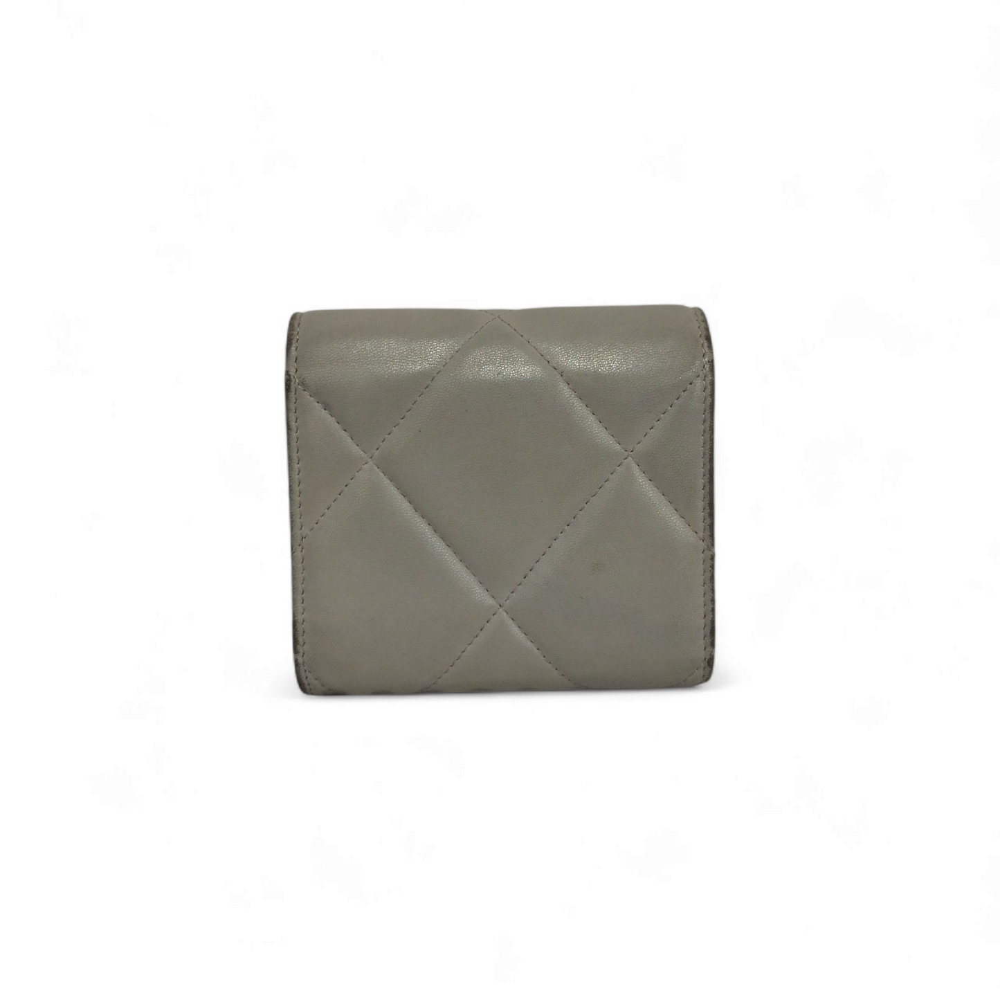 CHANEL Wallet AP1180 Light Gray Stian 31459643 Rank (C)