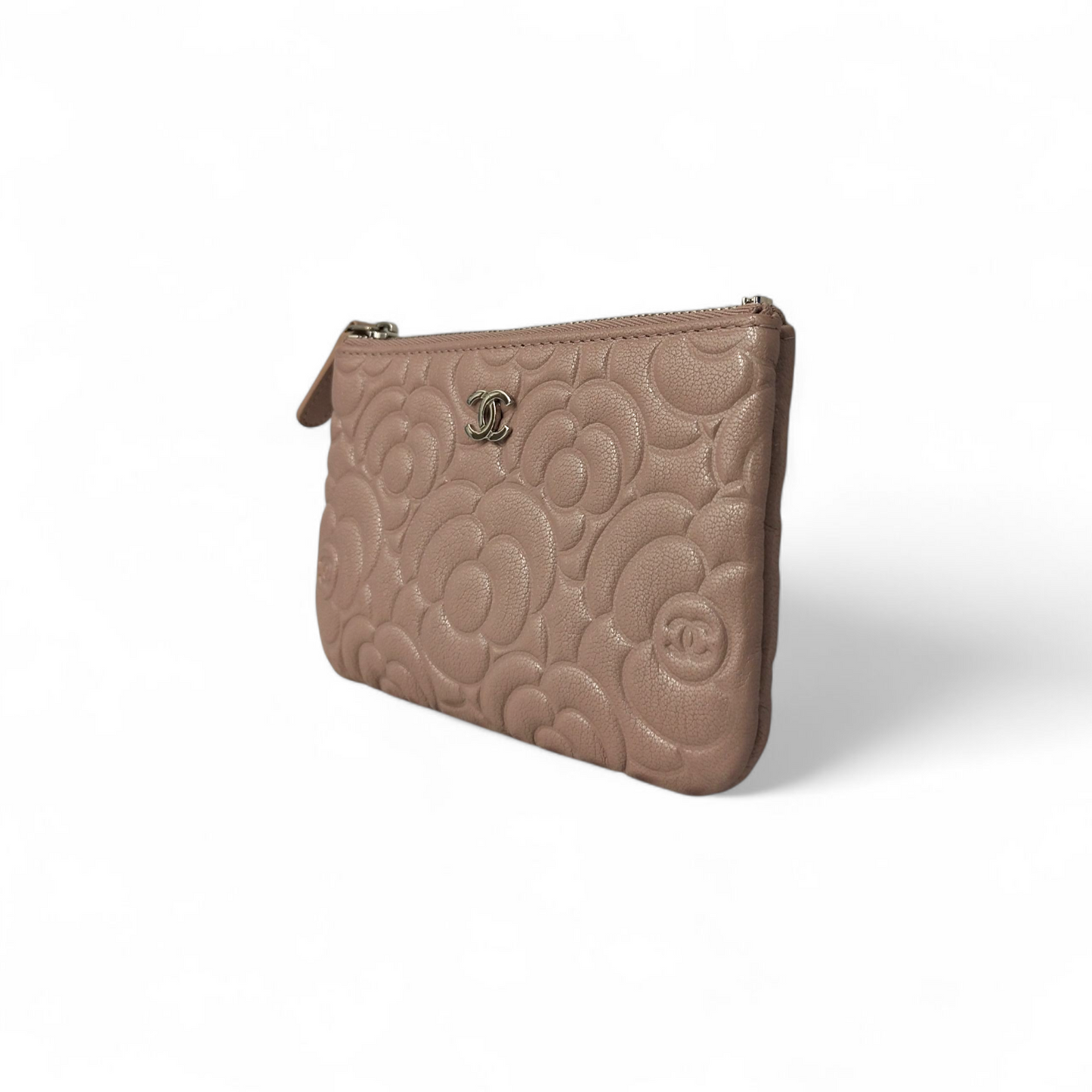 CHANEL Wallet Cameria Pink Inside Stain 28546148 *No Card Rank(B)