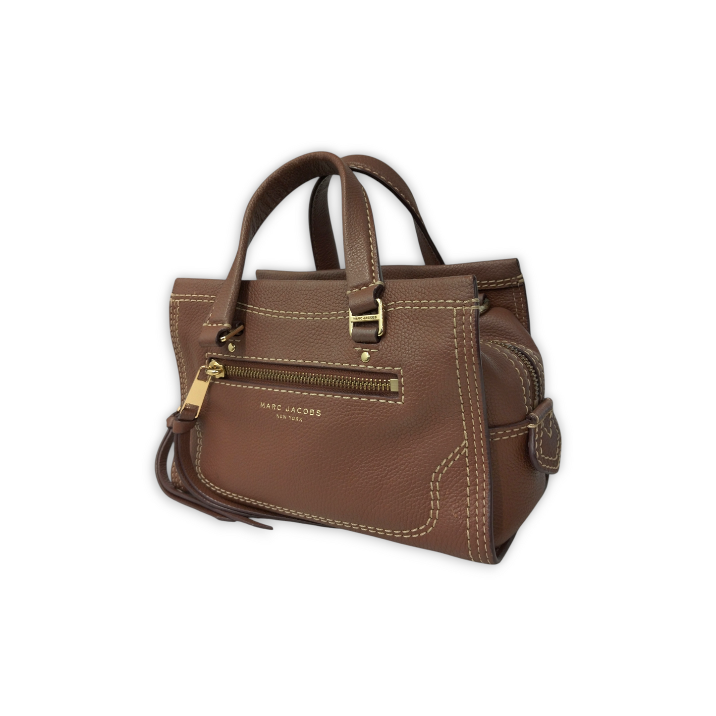 MARC JACOBS 2WAY Bag M0015022 Brown *Stain* Rank B