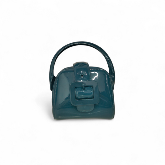 CHARLES & KEITH Handbag 50160110 Green Lula Patent Belted Bag Rank (A)
