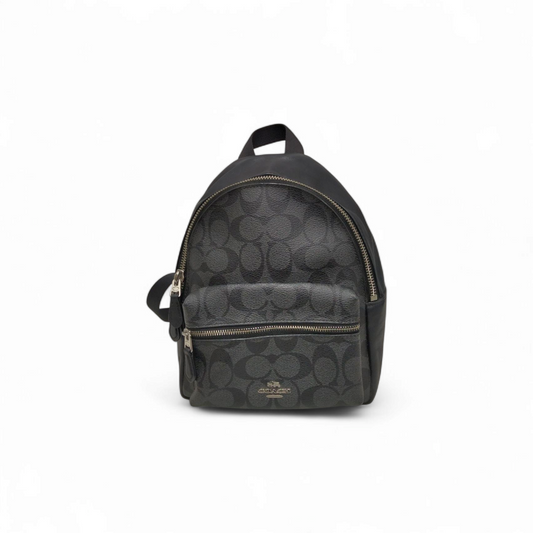 COACH Mini Backpack  F58315 Black *Stain* Rank B