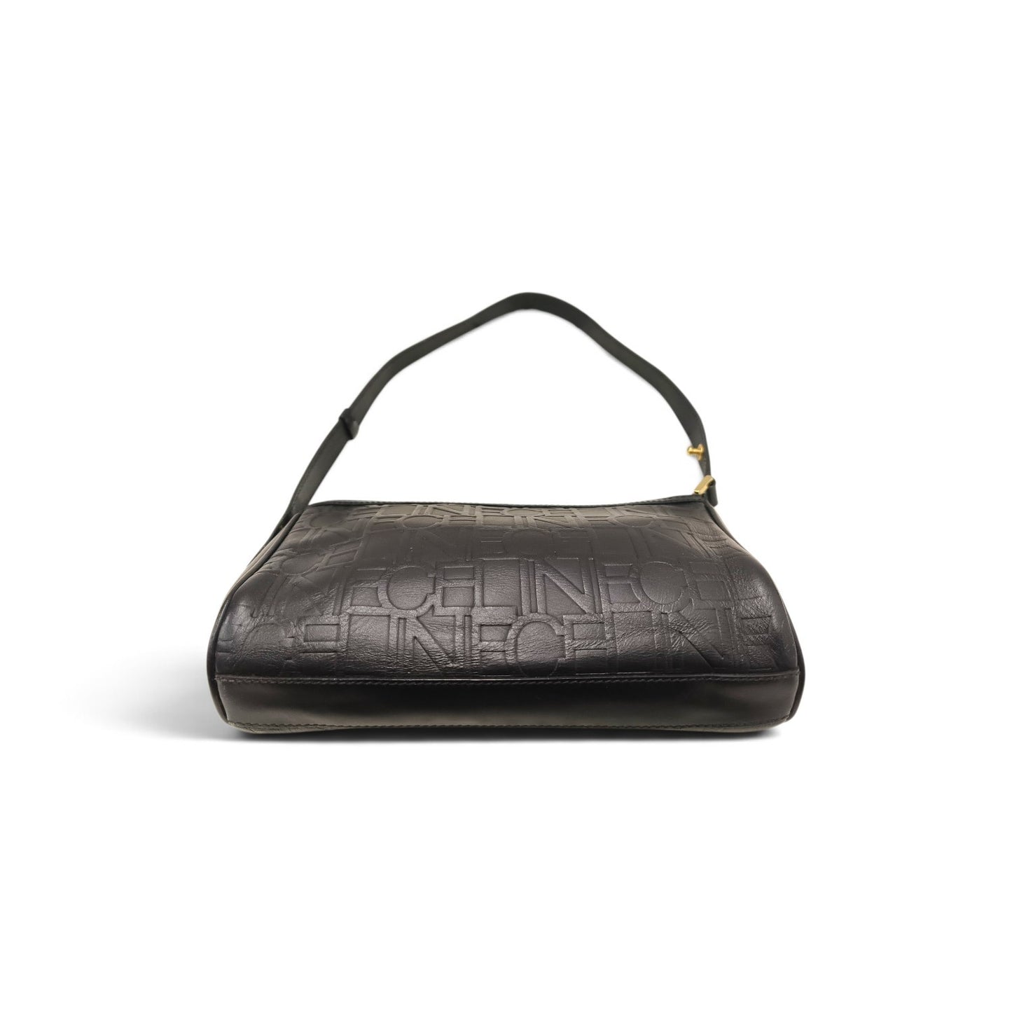 CELINE Handbag Black CE00/12 *Stain* Rank B