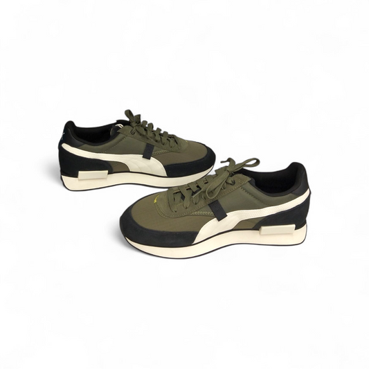 PUMA Sneaker 44.5 Future Rider Displaced 38314827 Mens Olive Rank (B)