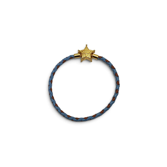 PANDORA x Disney Pixar Bracelet Blue/Brown/Gold Toy Story Sheriff Star Rank B