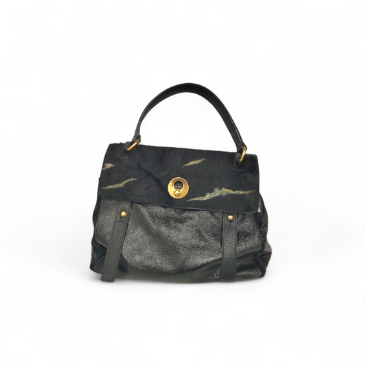 Yves Saint Laurent t Handbag 197149 Black Stain/Damage 214397 Rank(B)