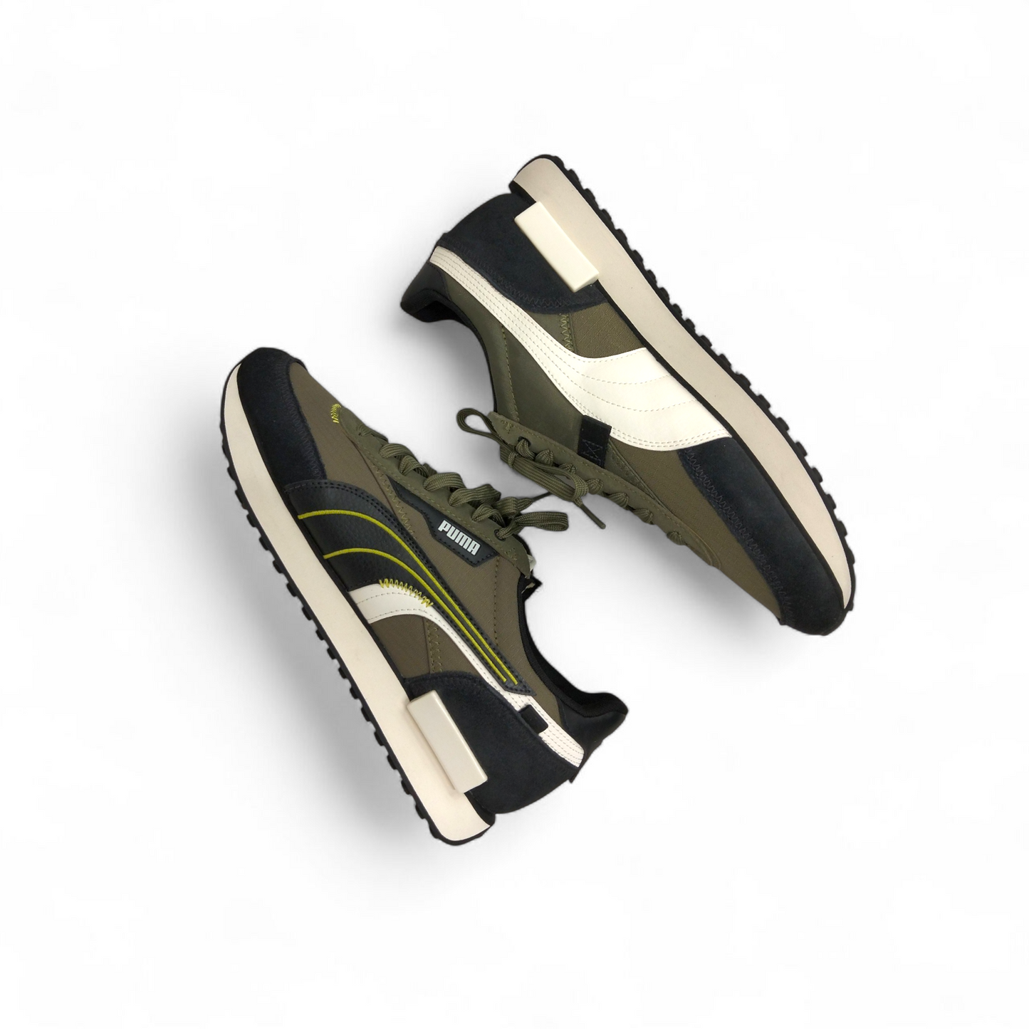 PUMA Sneaker 44.5 Future Rider Displaced 38314827 Mens Olive Rank (B)