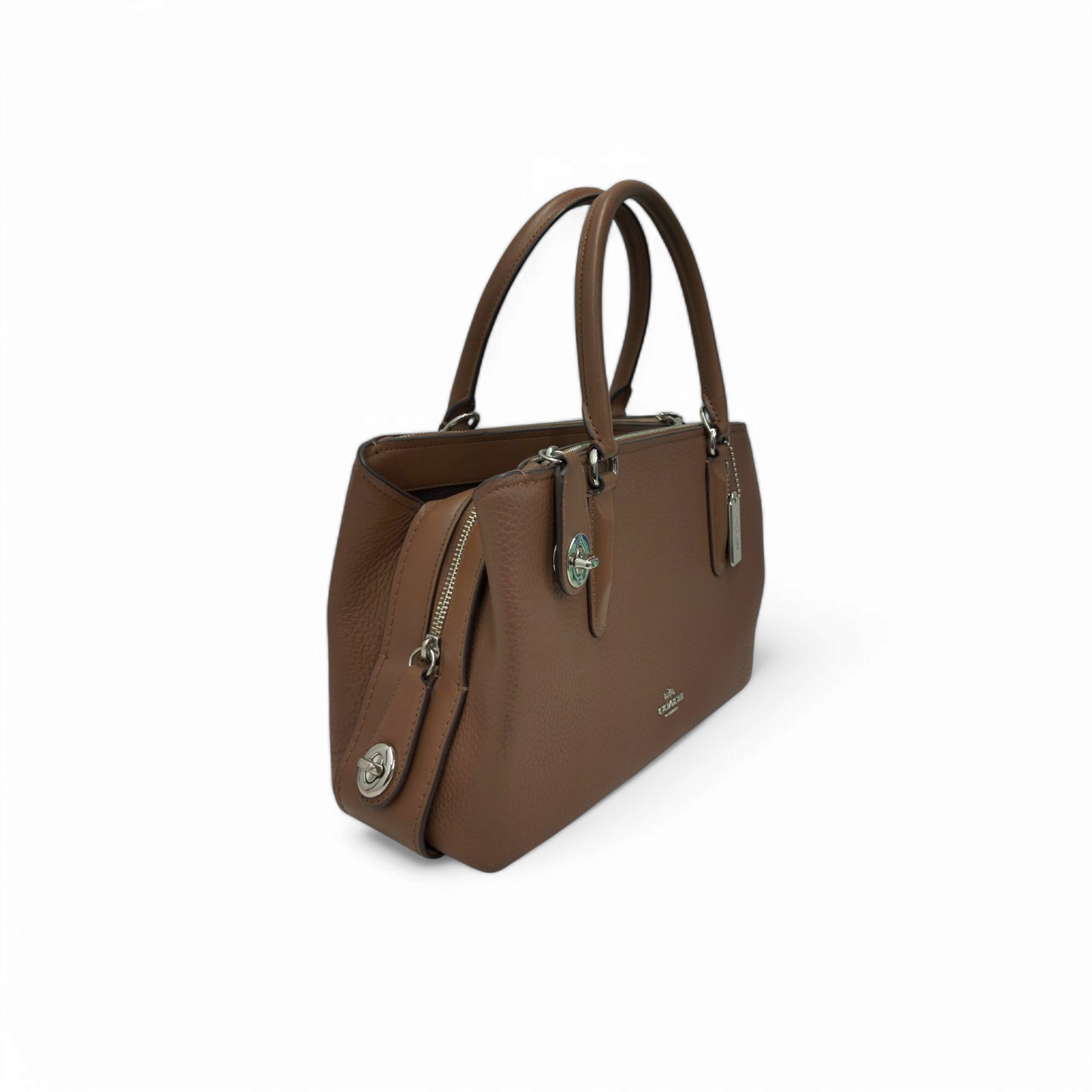 COACH 2WAY Bag 56839 Brown *Stain* Rank B