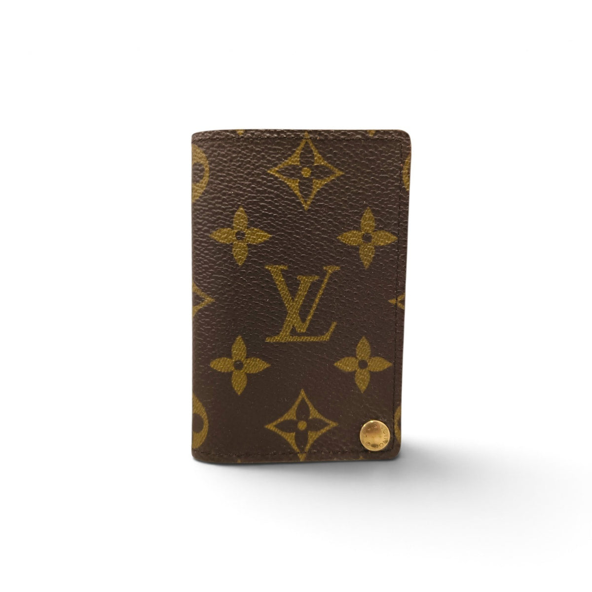 LOUIS VUITTON Card Case Monogram Brown CT0995 Rank B