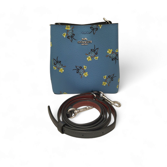 COACH Shoulder Bag Rank AB Sky Blue C7974