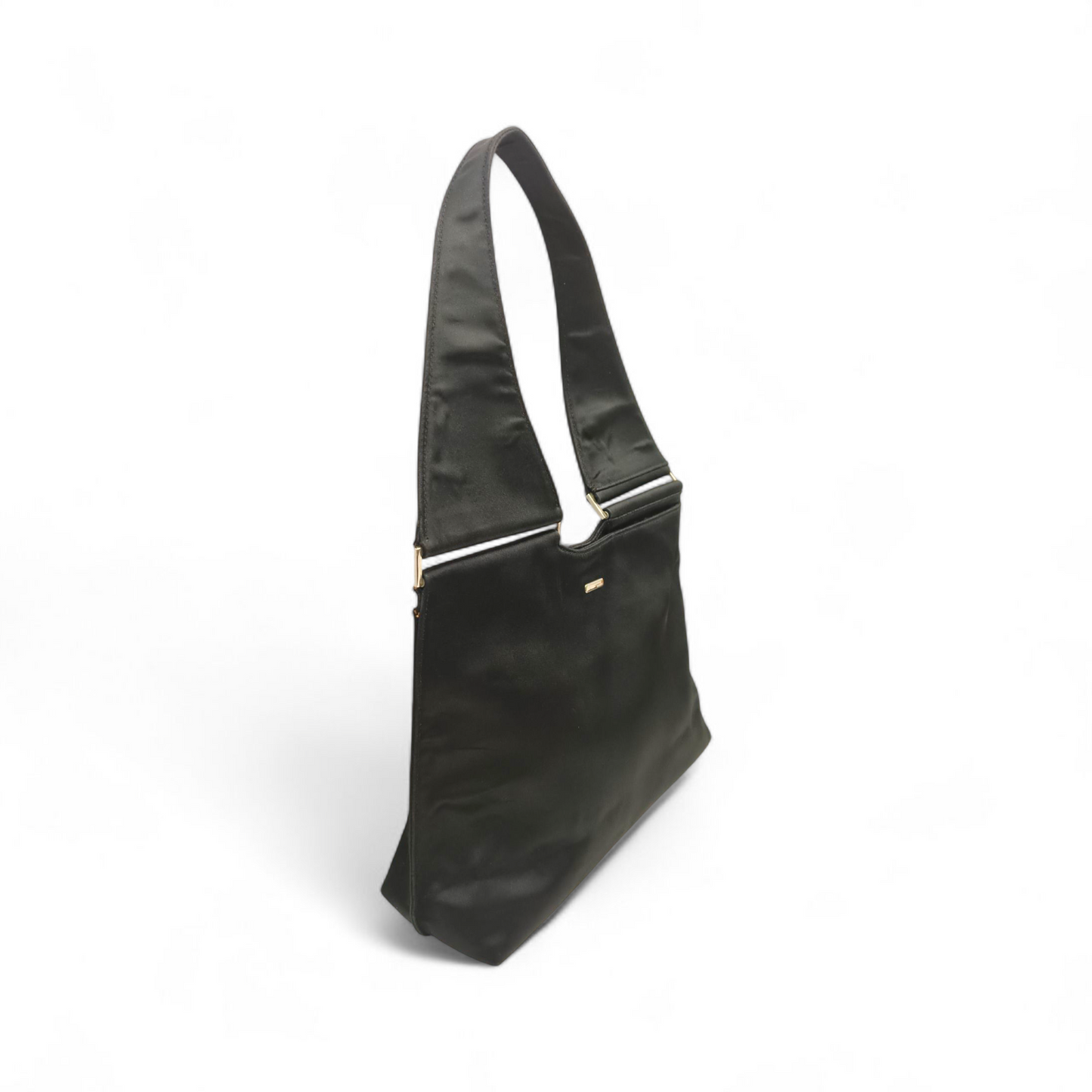 GUCCI Shoulder Bag 001 3115 Black *Damage/Stain* Rank C