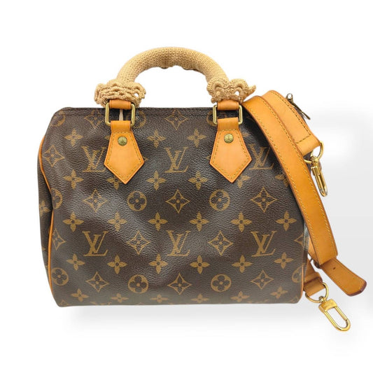 LOUIS VUITTON HANDBAG MONOGRAM BROWN STAIN SPEEDY 25 M41113 RANK (B)