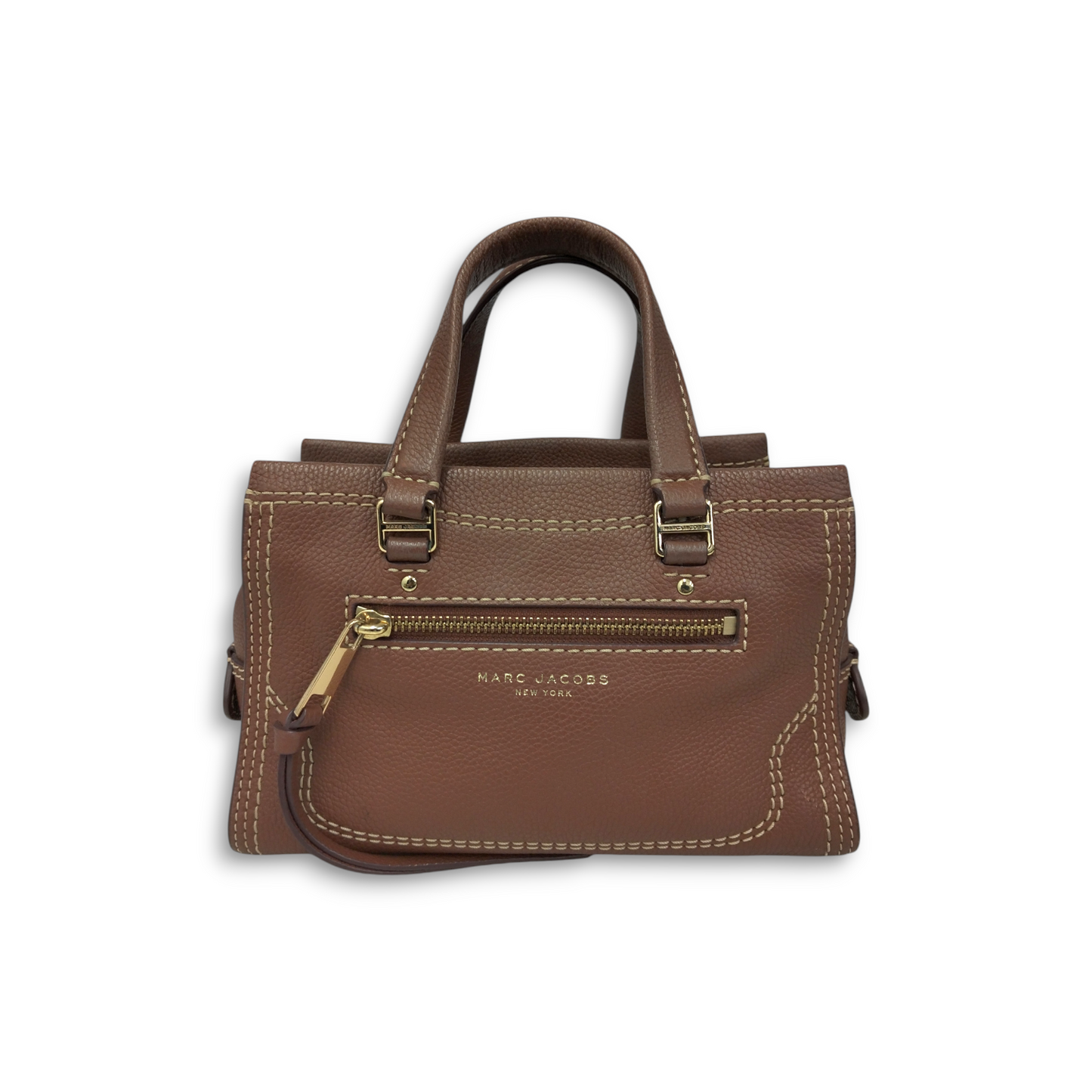 MARC JACOBS 2WAY Bag M0015022 Brown *Stain* Rank B