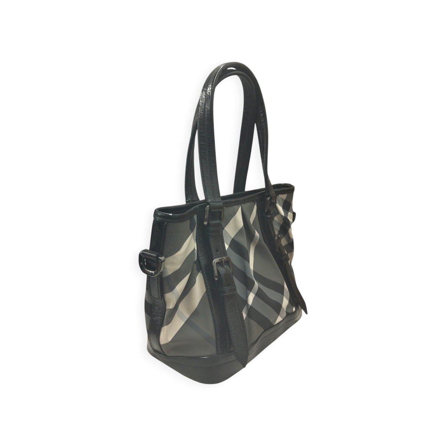 BURBERRY 2WAY BAG BLACK AND GRAY