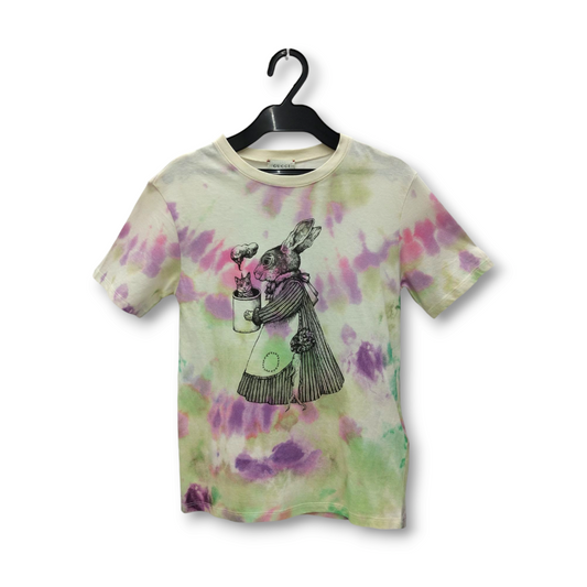 GUCCI T-shirt SIZE S Lady's Multi Color RABBIT Rank A