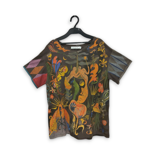 Christian Dior T-shirt XS Lady's 853T03WB425 Brown
