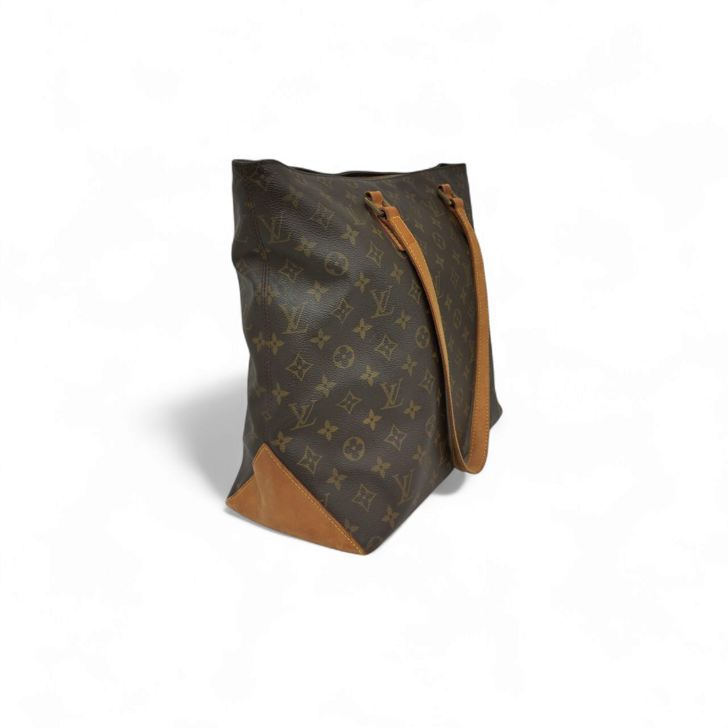 LOUIS VUITTON Shoulder Tote Bag Monogram M51151 Brown Scratch/Stain TH1011 *Strap Damage Rank B