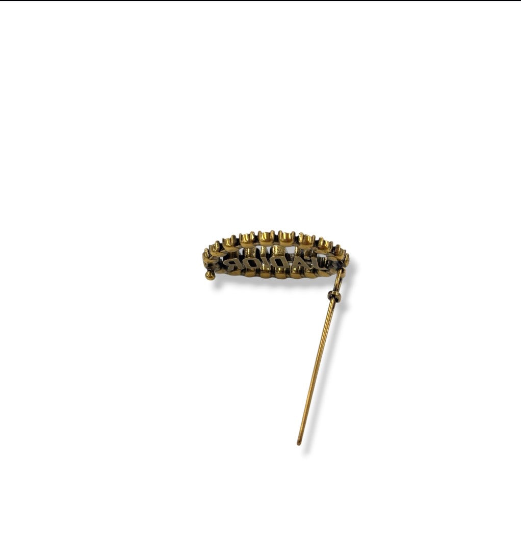 CHRISTIAN DIOR Hair Clip  Gold JADIOR *Damage Rank(B)